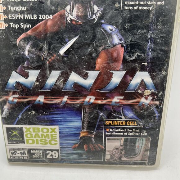 March 2004 Official Xbox Demo Disc #29 Breakdown Ninja Gaiden Tenchu Top Spin - Picture 2 of 8